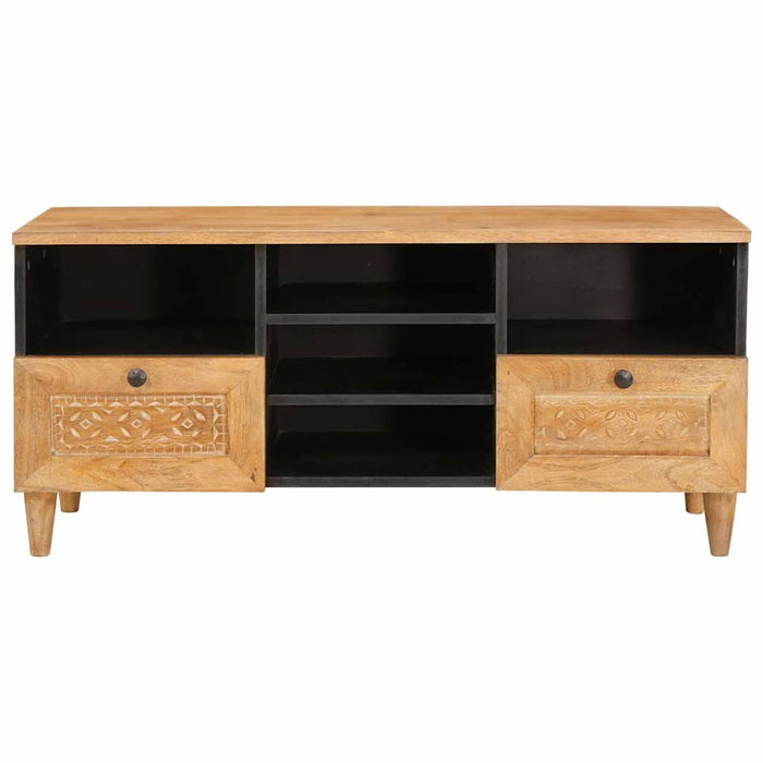 Unități TV cu raft Maro deschis 100 x 33 x 46 cm Lemn compozit - WALTI WALTI