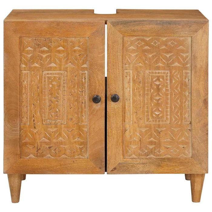 Dulap de Baie Pe perete cu ușă Maro deschis 62 x 33 x 58 cm - WALTI WALTI