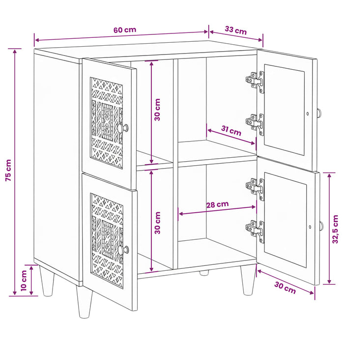 Bufet Maro deschis 33.5 x 60 x 75 cm - WALTI WALTI