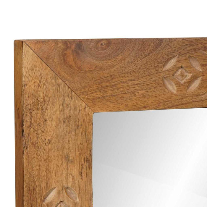 Oglindă pentru baie cu oglindă Maro deschis 70 x 50 x 2,5 cm - WALTI WALTI