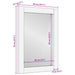 Oglindă pentru baie cu oglindă Maro deschis 70 x 50 x 2,5 cm - WALTI WALTI