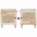 Dulap de noapte Alb 80 x 50 x 40 cm Lemn prelucrat - WALTI WALTI