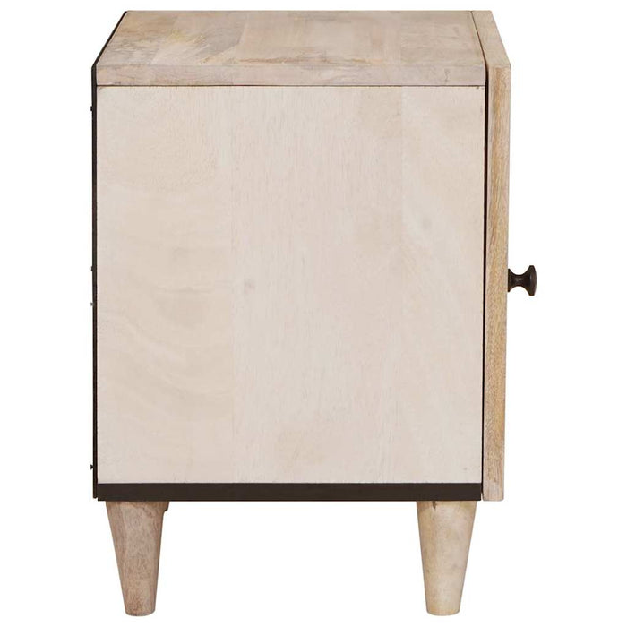 Dulap de noapte 2 pcs Alb 80 x 50 x 40 cm Lemn prelucrat - WALTI WALTI