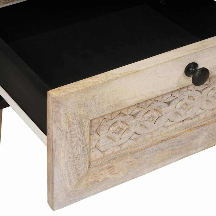 Dulap de noapte Alb 40 x 33 x 46 cm Lemn prelucrat - WALTI WALTI