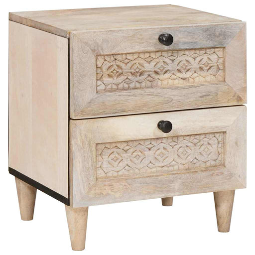 Dulap de noapte Alb 40 x 33 x 46 cm Lemn prelucrat - WALTI WALTI