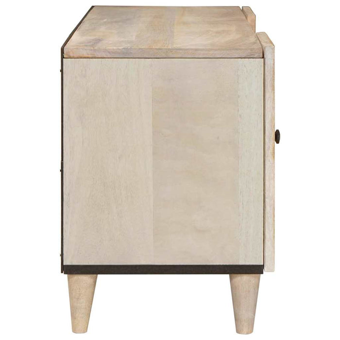 Unități TV cu raft cu ușă Alb 105 x 33 x 46 cm Lemn compozit - WALTI WALTI