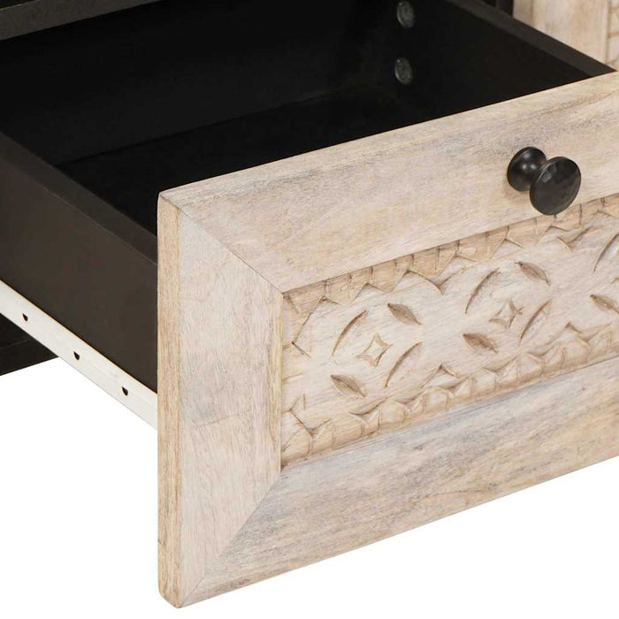 Unități TV cu sertar cu raft Alb 70 x 33 x 46 cm Lemn compozit - WALTI WALTI
