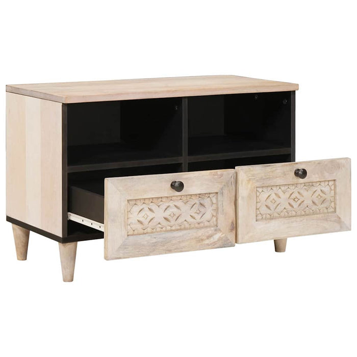 Unități TV cu sertar cu raft Alb 70 x 33 x 46 cm Lemn compozit - WALTI WALTI