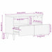Unități TV cu sertar cu raft Alb 70 x 33 x 46 cm Lemn compozit - WALTI WALTI