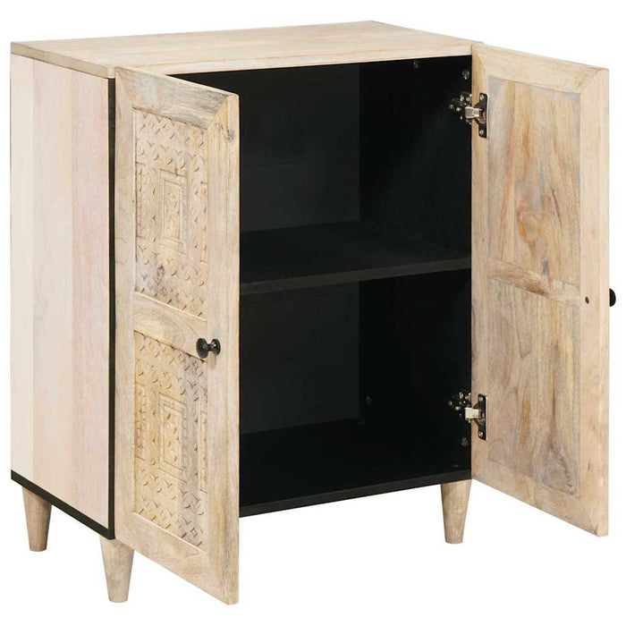 Bufet Alb 60 x 33 x 75 cm Lemn masiv de mango - WALTI WALTI