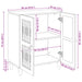 Bufet Alb 60 x 33 x 75 cm Lemn masiv de mango - WALTI WALTI