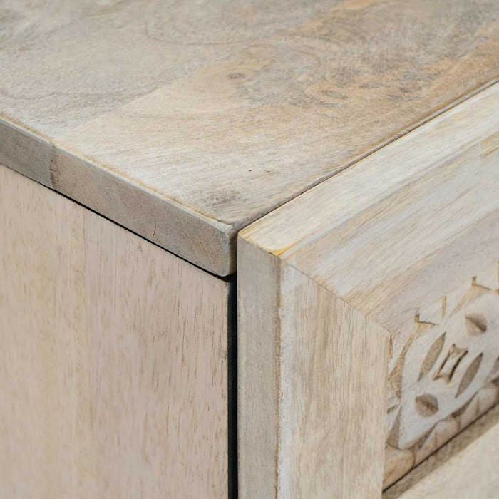 Bufet Alb 60 x 33 x 75 cm Lemn masiv de mango - WALTI WALTI