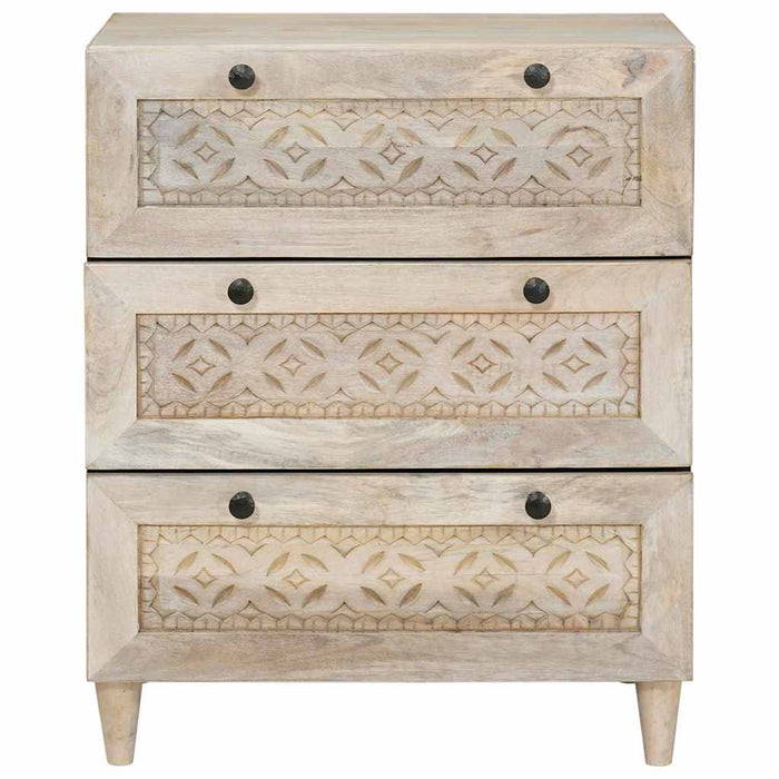 Bufet Alb 60 x 33 x 75 cm Lemn masiv de mango - WALTI WALTI