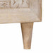 Masă de cafea cu raft Bej 80 x 50 x 40 cm Lemn masiv de acacia - WALTI WALTI