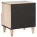 Dulap de noapte 2 pcs Bej 40 x 33 x 46 cm Lemn masiv de acacia - WALTI WALTI