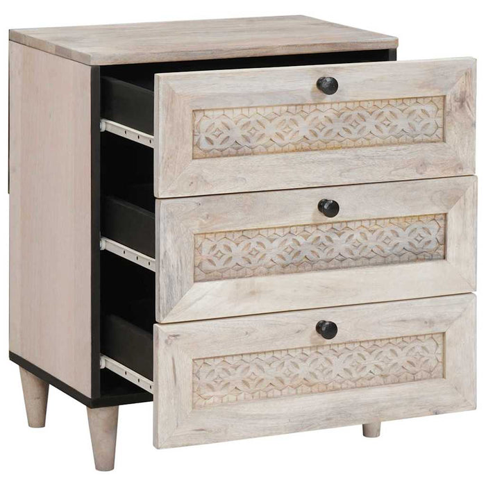 Dulap de noapte Alb 50 x 33 x 62 cm Lemn prelucrat - WALTI WALTI