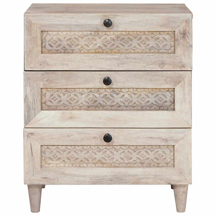 Dulap de noapte Alb 50 x 33 x 62 cm Lemn prelucrat - WALTI WALTI
