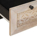 Dulap de noapte cu ușă Bej 50 x 33 x 62 cm Lemn masiv de acacia - WALTI WALTI