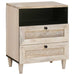 Dulap de noapte cu ușă Bej 50 x 33 x 62 cm Lemn masiv de acacia - WALTI WALTI