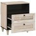 Dulap de noapte cu ușă Bej 50 x 33 x 62 cm Lemn masiv de acacia - WALTI WALTI