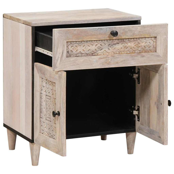 Dulap de noapte Alb 50 x 33 x 60 cm Lemn prelucrat - WALTI WALTI