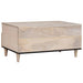 Masă de cafea cu raft Alb 80 x 54 x 40 cm Lemn masiv de acacia - WALTI WALTI