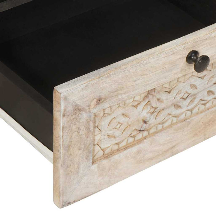 Unități TV cu sertar cu raft Alb 105 x 33 x 46 cm Lemn compozit - WALTI WALTI