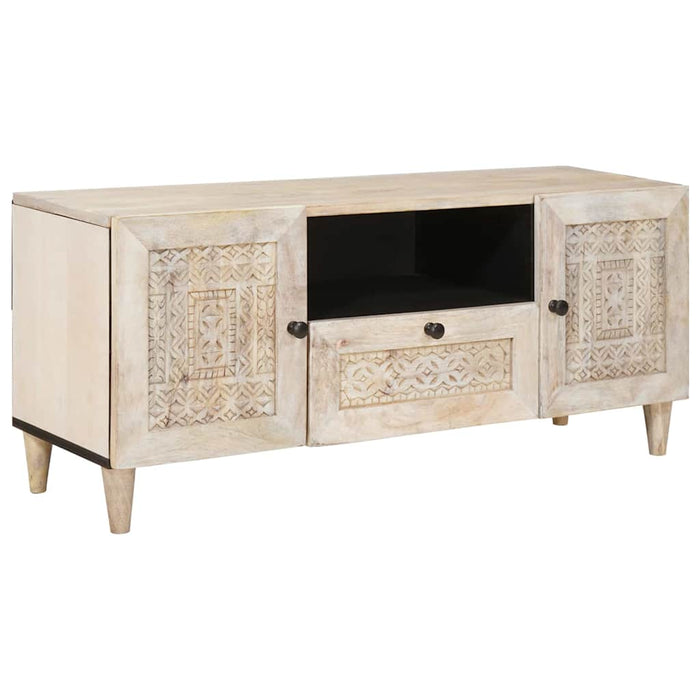 Unități TV cu sertar cu raft Alb 105 x 33 x 46 cm Lemn compozit - WALTI WALTI