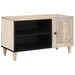 Unități TV cu raft cu ușă Alb 80 x 33 x 46 cm Lemn compozit - WALTI WALTI