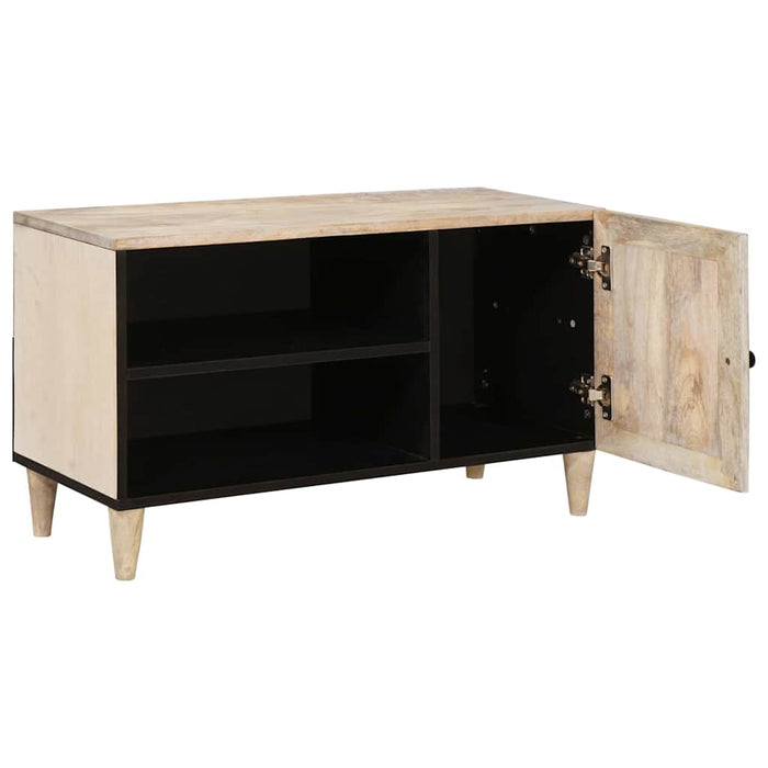 Unități TV cu raft cu ușă Alb 80 x 33 x 46 cm Lemn compozit - WALTI WALTI