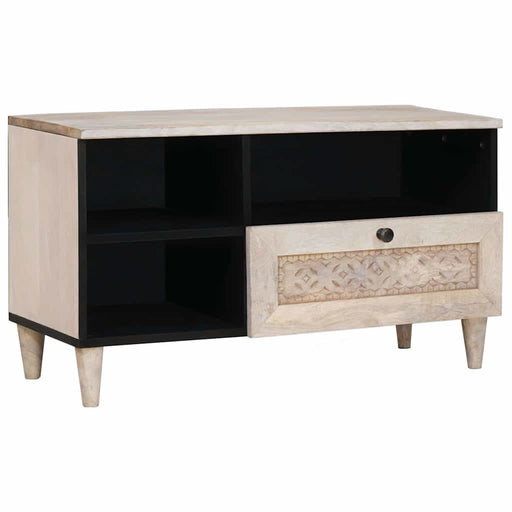 Unități TV cu sertar cu raft Alb 80 x 33 x 46 cm Lemn compozit - WALTI WALTI