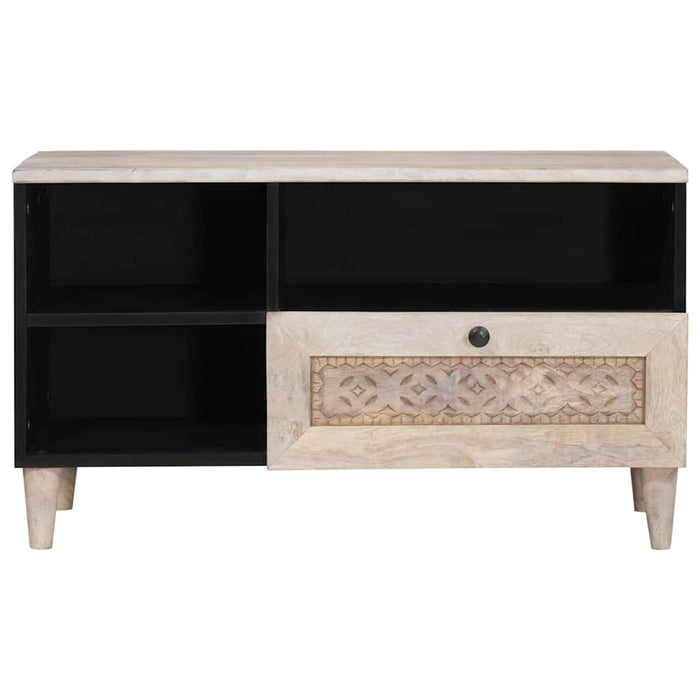 Unități TV cu sertar cu raft Alb 80 x 33 x 46 cm Lemn compozit - WALTI WALTI