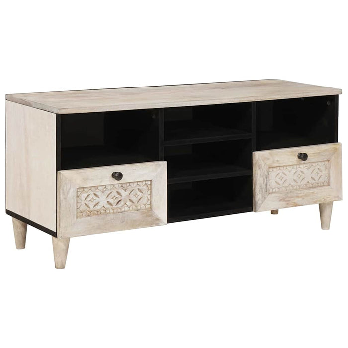 Unități TV cu sertar cu raft Alb 100 x 33 x 46 cm Lemn compozit - WALTI WALTI