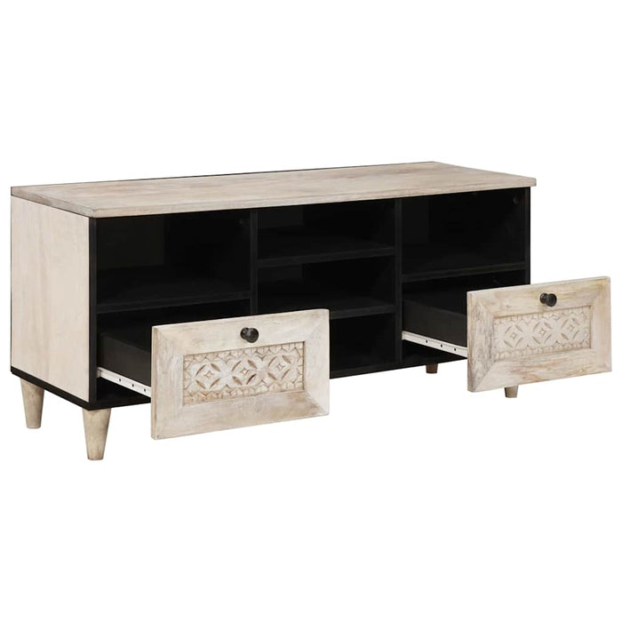 Unități TV cu sertar cu raft Alb 100 x 33 x 46 cm Lemn compozit - WALTI WALTI