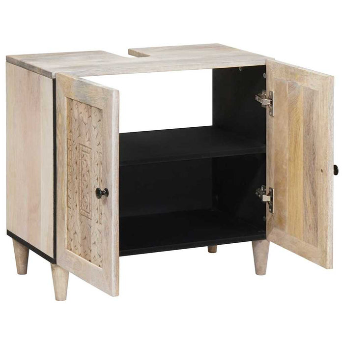 Dulap de Baie Pe perete cu depozitare Alb 62 x 33 x 58 cm - WALTI WALTI