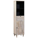 Dulap de Baie cu sertar Alb 38 x 33 x 160 cm Lemn compozit - WALTI WALTI