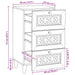 Bufet cu sertar Alb 33.5 x 40 x 75 cm - WALTI WALTI