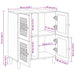 Bufet Alb 33.5 x 60 x 75 cm - WALTI WALTI