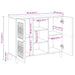 Bufet Alb 33.5 x 90 x 75 cm - WALTI WALTI