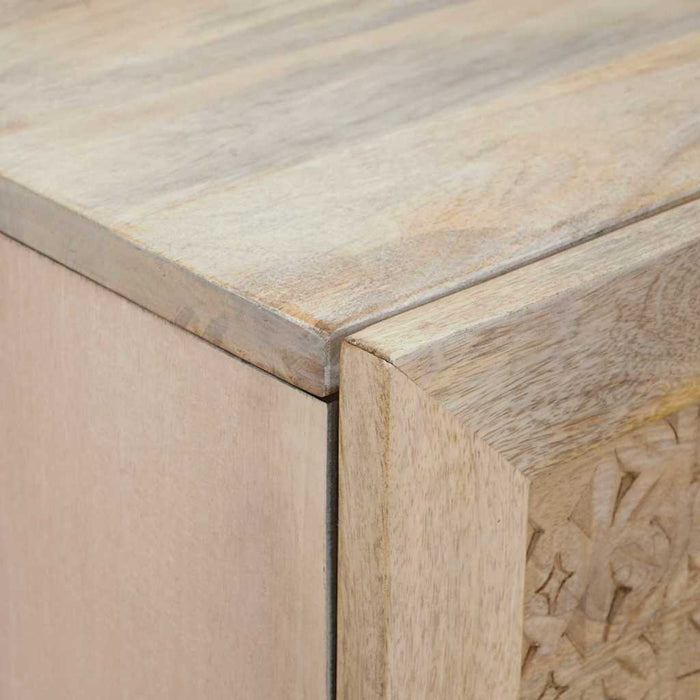 Bufet Alb 40 x 33 x 110 cm Lemn masiv de mango - WALTI WALTI