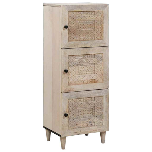Bufet Alb 40 x 33 x 110 cm Lemn masiv de mango - WALTI WALTI