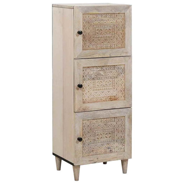 Bufet Alb 40 x 33 x 110 cm Lemn masiv de mango - WALTI WALTI