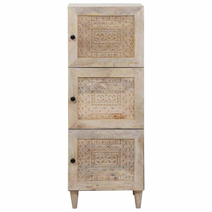 Bufet Alb 40 x 33 x 110 cm Lemn masiv de mango - WALTI WALTI