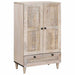 Bufet Alb 60 x 33 x 100 cm Lemn masiv de mango - WALTI WALTI
