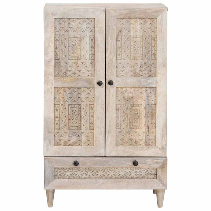 Bufet Alb 60 x 33 x 100 cm Lemn masiv de mango - WALTI WALTI