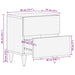 Dulap de noapte Maro 40 x 33 x 46 cm Lemn de mango solid - WALTI WALTI