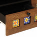 Cabinet TV cu sertar castan 70 x 33 x 46 cm Lemn de mango solid - WALTI WALTI