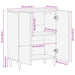 Bufet castan 60 x 33 x 75 cm Lemn de mango solid - WALTI WALTI