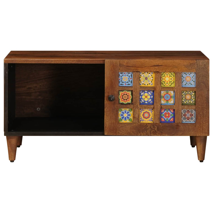 Masă de cafea Maro 80 x 50 x 40 cm Lemn de mango solid - WALTI WALTI