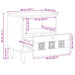 Dulap de noapte Maro 40 x 33 x 46 cm Lemn de mango solid - WALTI WALTI